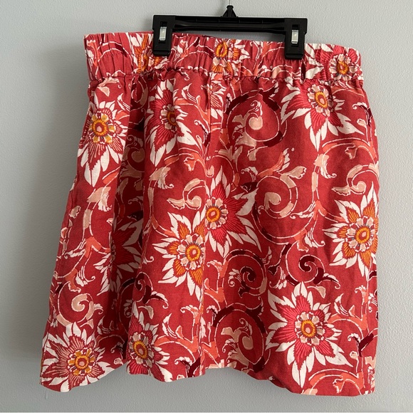 Beautiful soft floral linen blend Loft skirt - Picture 3 of 4